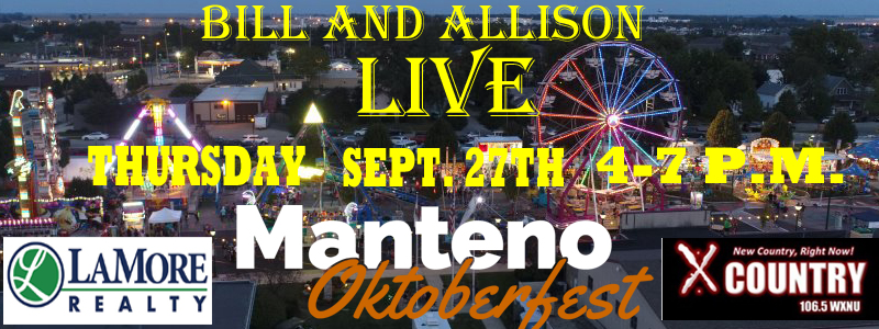 Bill and Allison live at Manteno Oktoberfest